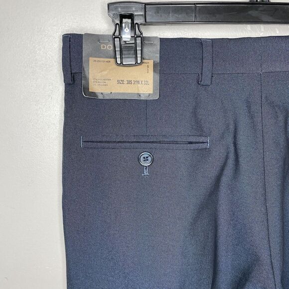 DOCKERS Pants Mens 31 x 32 Blue Modern Fit NEW Flat Front Dress Suit Stretch - Picture 4 of 6
